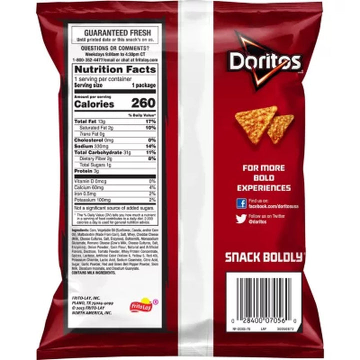 Doritos Nacho Cheese Tortilla Chips 1.75 Oz., 64 Ct.