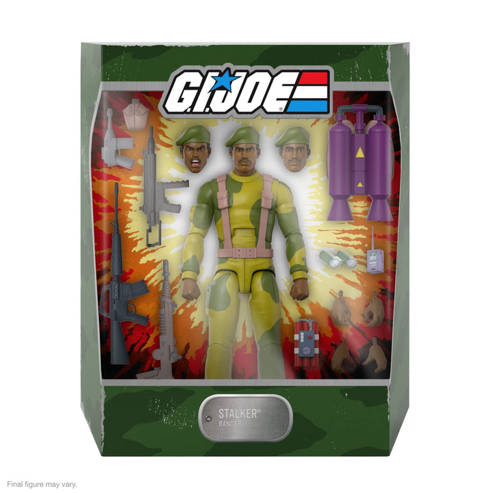 Super7 ULTIMATES! G.I. Joe Stalker - 7" G.I. Joe Action Figure with Accessories Classic Cartoon Collectibles and Retro Toys