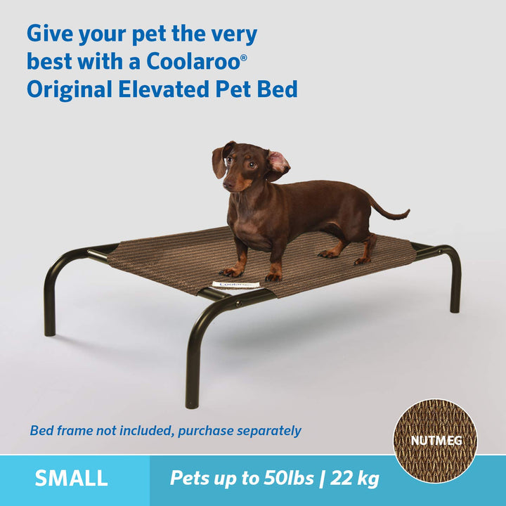 Coolaroo Replacement Cover, The Original Elevated Pet Bed by Coolaroo, Small, Nutmeg