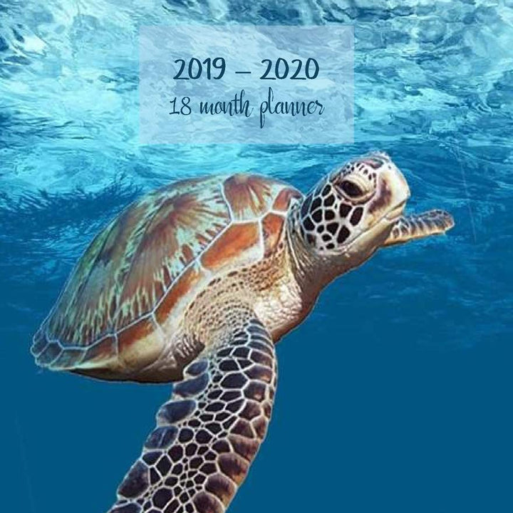 2019-2020 18 month planner: Weekly and monthly planner. Set your Goals and To-Dos. Track your progress with achievements summary. Increase ... 8.5'x5.5'. Portable. (Sea turtle blue cover).