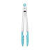 KitchenAid Silicone Tipped Stainless Steel Tongs, 12 Inch, Aqua Sky