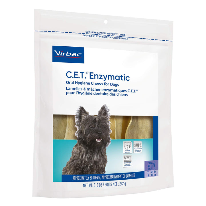 Virbac CET Enzymatic Oral Hygiene Chews for Dogs, Beef, 8.5 ounces 8.5 Ounce (Pack of 1)
