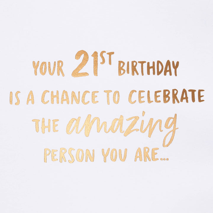 American Greetings 21st Birthday Card (The Amazing Person You Are)