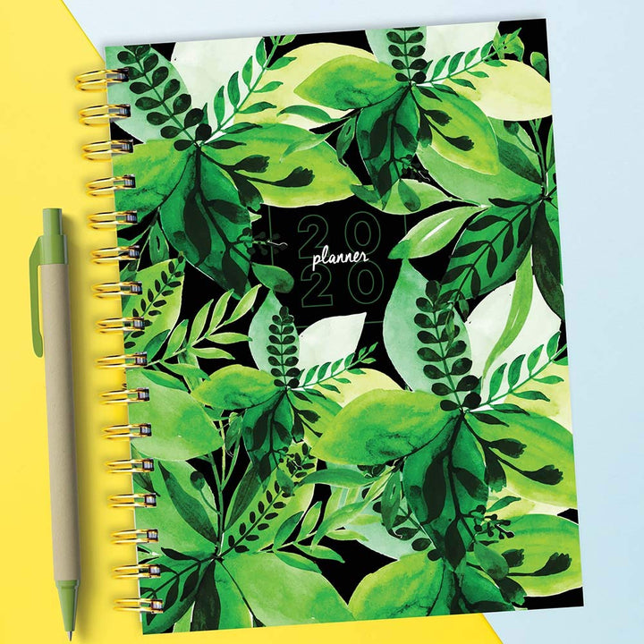 2020 Lush Leaves Medium Weekly Monthly Planner