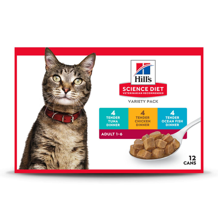 Hill's Science Diet Adult 1-6, Adult 1-6 Premium Nutrition, Wet Cat Food, Tuna Stew, 2.8 oz Pouch, Case of 24 2.8 Ounce (Pack of 24)