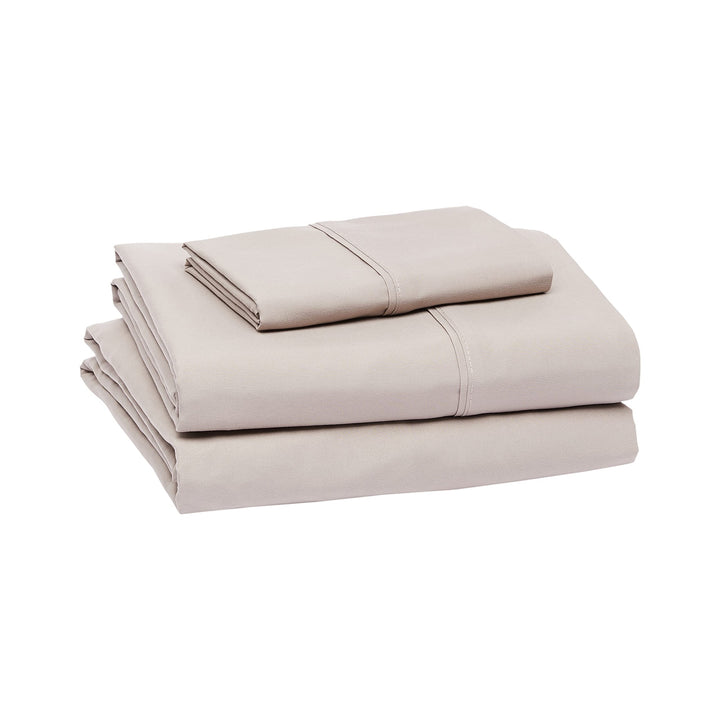 Basics Lightweight Super Soft Easy Care Microfiber 3 Piece Sheet Set with 14" Deep Pockets, Twin, Gray Arrows, Printed