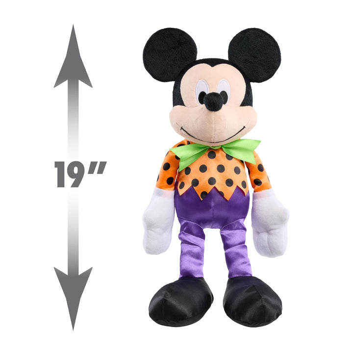 Disney 19-inch Large Halloween Plush Stuffed Animal – Mickey Mouse, Super-Soft and Huggable