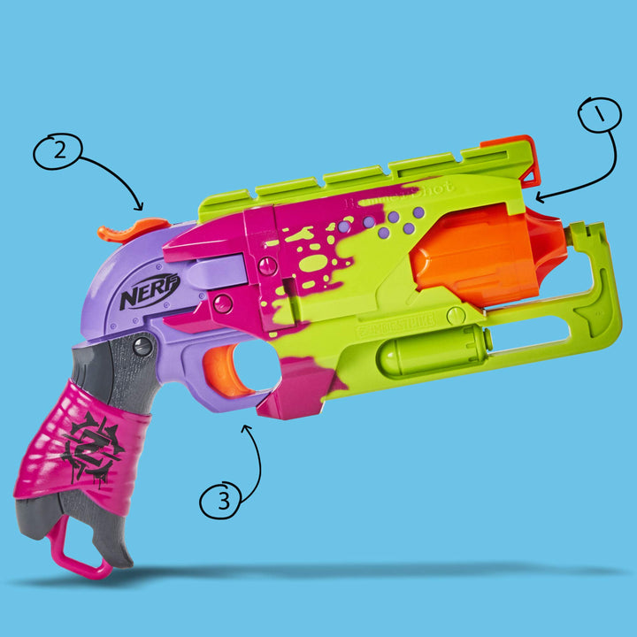 Nerf Zombie Strike Hammershot Blaster, Splatter ( Exclusive)