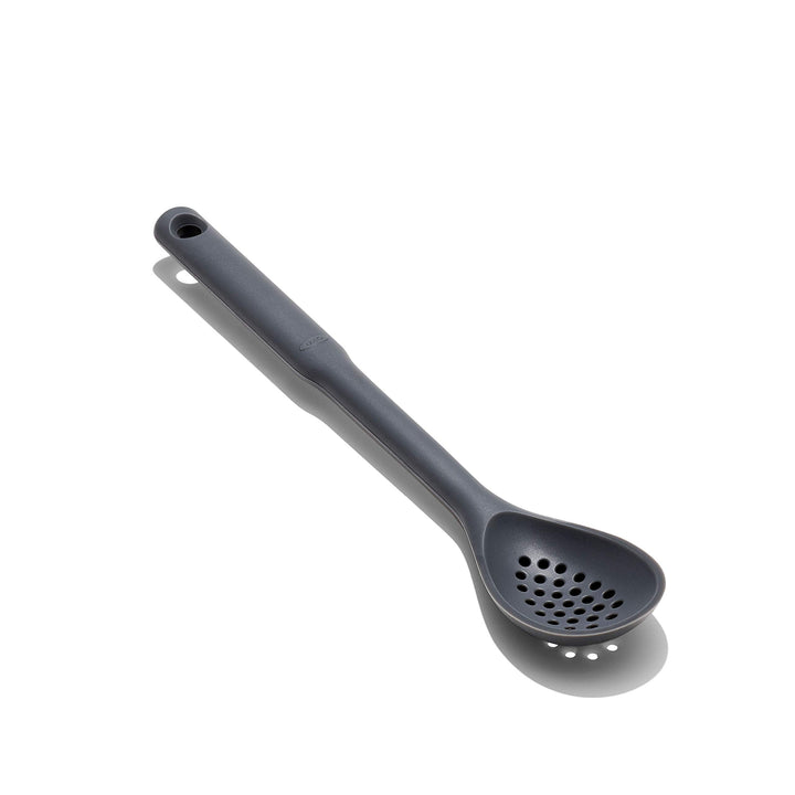 OXO Good Grips Silicone Slotted Spoon, us:one size, Peppercorn