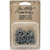 Tim Holtz Idea-ology Adornments Stars, Antique Nickel Finish, Various Sizes, Package of 27 Stars (TH93562)