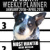 16 Month Weekly Planner January 2018-April 2019 - Most Wanted Blue Heeler: Daily Diary Monthly Yearly Calendar Large 8.5" x 11" Schedule Journal Organizer (Dog Planners 2018-2019)