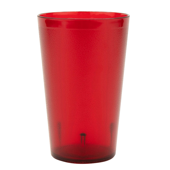 G.E.T. 5032-1-R-EC Heavy-Duty Plastic Restaurant Tumblers, 32 Ounce, Red (Set of 4) 4 Count (Pack of 1) 32 ounces (Wide)