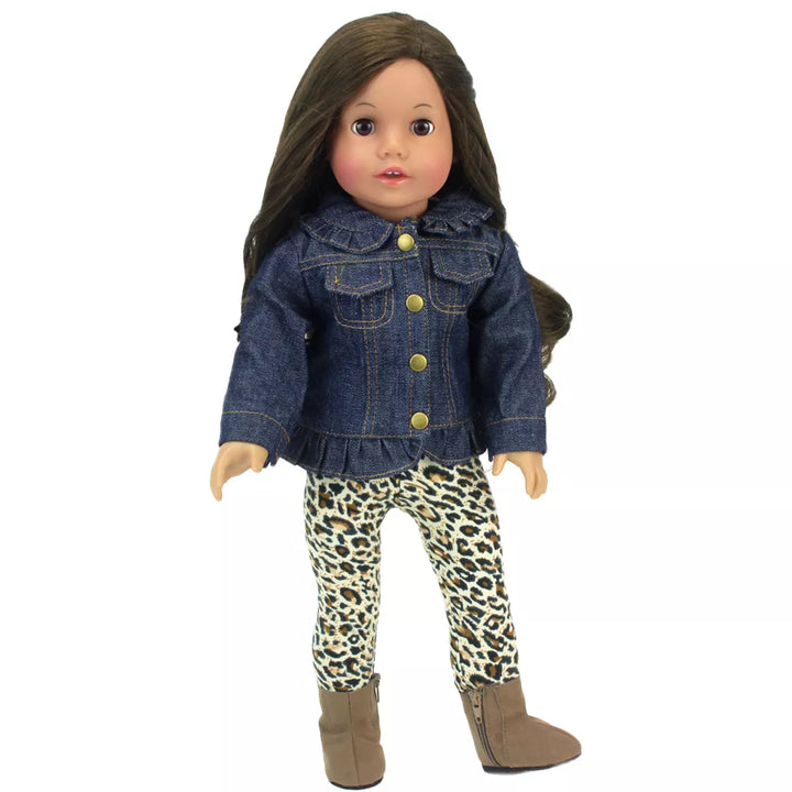 Sophia’S Jean Jacket, Leggings, and Boots Set for 18" Dolls