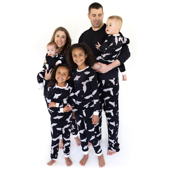 Burt's Bees Baby Girls' Family Jammies Matching Holiday Organic Cotton Pajamas Baby 1-Piece 3-6 Months Halloween Bats