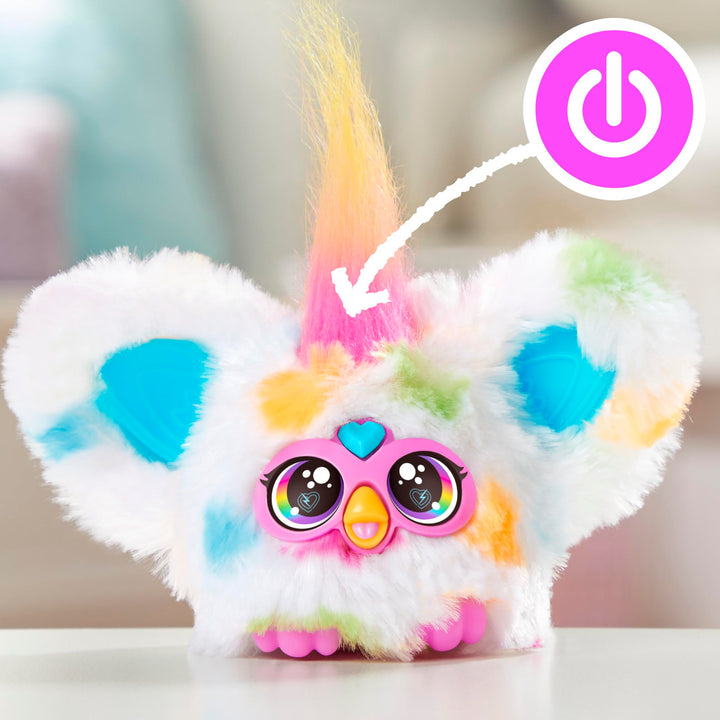 Furby Furblets Loo-Lay Mini Friend, 45+ Sounds & Music, Speaks Only Furbish, Electronic Plush Toys for 6 Year Olds & Up, Multicolor Loo-lay (Gamer Music)