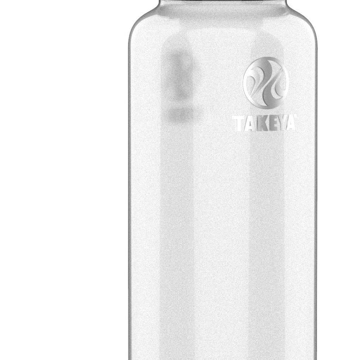 Takeya 40 oz Tritan Plastic Sport Water Bottle with Spout Lid, Premium Quality, BPA Free Food Grade Materials, Clear