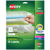 Avery Removable ID Labels, Sure Feed, Removable Adhesive, 0.5" x 1.75", 2,000 Labels (6467)