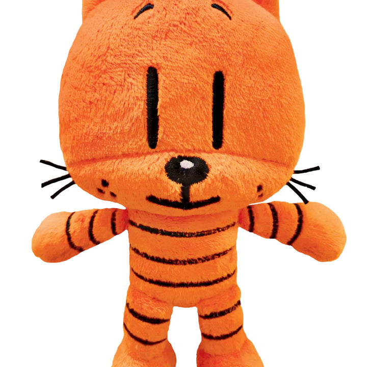 MerryMakers Dog Man's Li'l Petey Plush Toy, 6.5-Inch, from Dav Pilkey's Dog Man Book Series, Orange