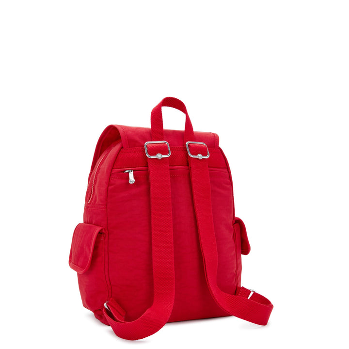 Kipling Women's City Pack Backpack, All-Day Versatile Daypack Red Rouge