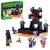 LEGO Minecraft The End Arena 21242, Player-vs-Player Battle Playset with Lava, Ender Dragon and Enderman Figures, Action Toys for Kids 8 Plus Years Old Golden