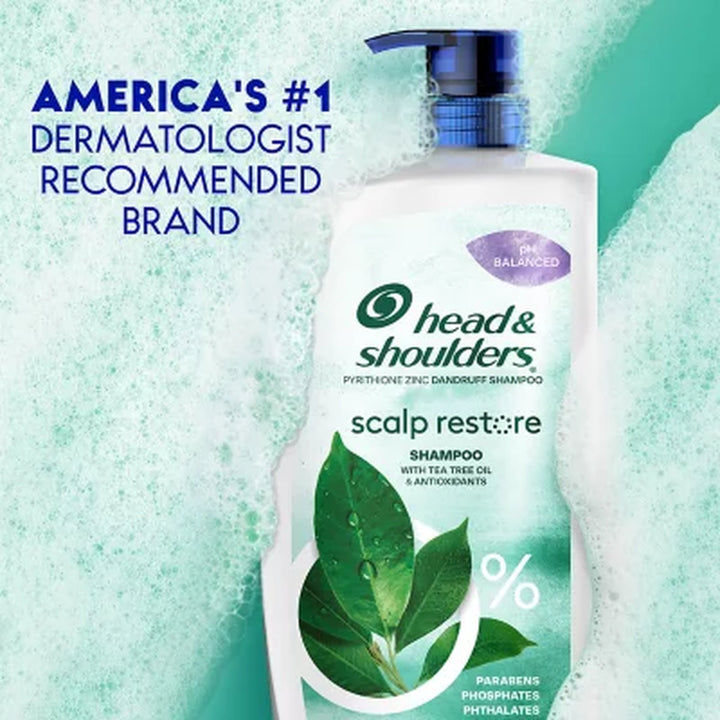 Head & Shoulders Anti-Dandruff Shampoo, Scalp Restore, 38.8 Fl. Oz.