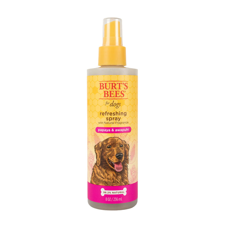Burt's Bees for Pets Deodorizing Spray & Conditioner with Natural Papaya & Awapuhi Fragrance | Burt's Bees Dog Spray - Cruelty Free, Sulfate & Paraben Free, pH Balanced for Dogs - Made in USA, 8 Oz 8 Fl Oz (Pack of 1)