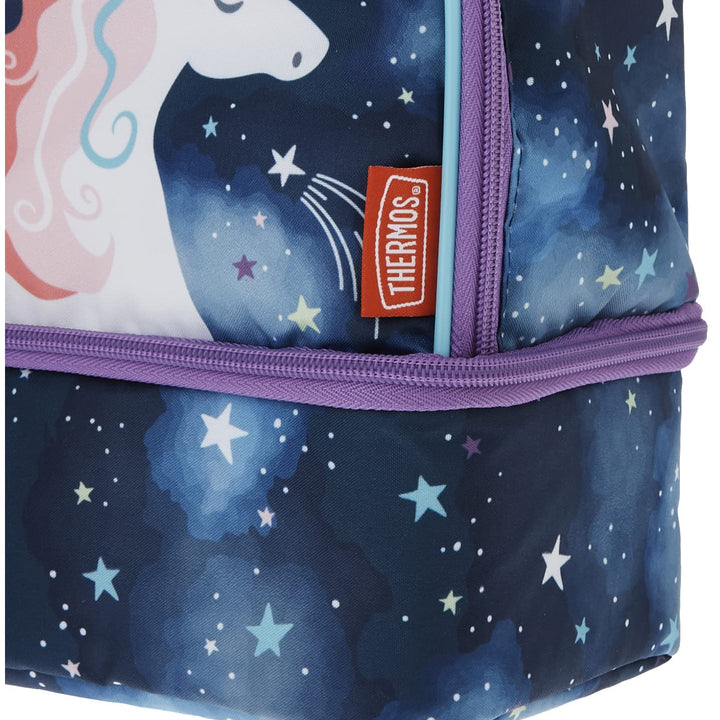 THERMOS Non-Licensed Dual Compartment Lunch Box, Space Unicorn