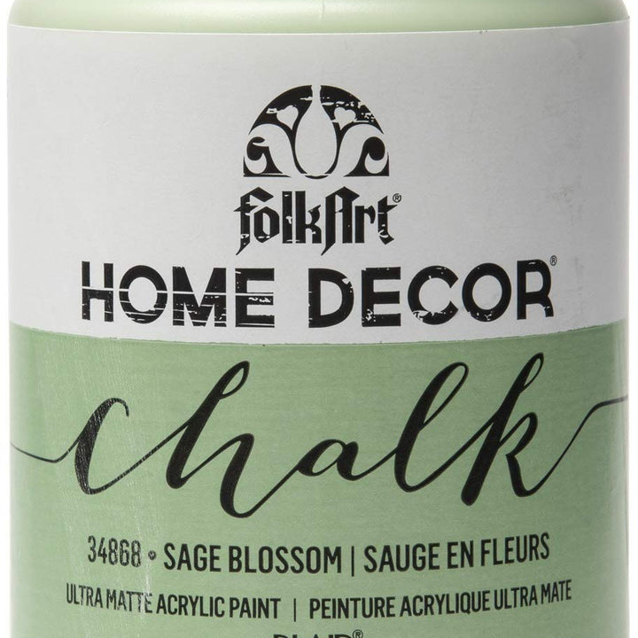 FolkArt Home Décor Chalk Finish Acrylic Paint, 8oz, 8 ounce, Sage Blossom