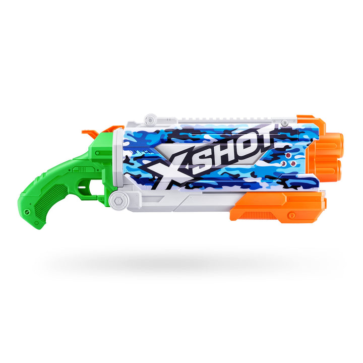 X-Shot Water Fast-Fill Skins Pump Action Water Blaster Blue Water Camo by ZURU XShot Watergun (Fills with Water in just 1 Second!)