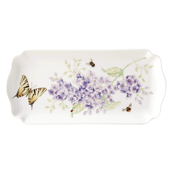 LENOX Butterfly Meadow Rectangular Tray, 0.8 LB, Multi