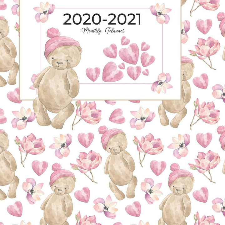 2020-2021 Monthly Planner: Cute Teddy Bear Gift for Women | 2-Year Planner (Jan 2020-Dec 2021) with Holidays | Organize Appointments and Events | ... Numbers, Birthdays, To-Do Lists and more!