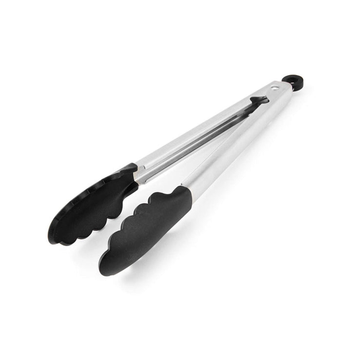 KitchenAid Silicone Tipped Stainless Steel Tongs, 12 Inch, Black