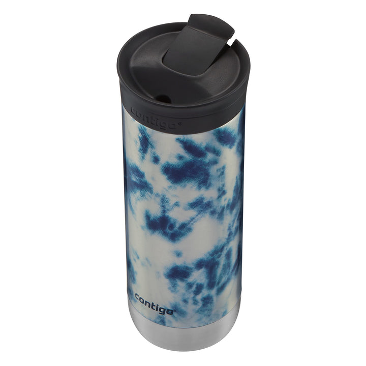 Contigo Huron Vacuum-Insulated Stainless Steel Travel Mug with Leak-Proof Lid, Keeps Drinks Hot or Cold for Hours, Fits Most Cup Holders and Brewers, 20oz 2-Pack, Blue Corn & Acid Wash 20oz 2 Pack