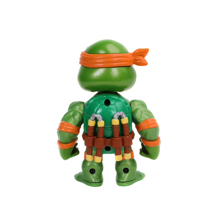 Jada Toys Teenage Mutant Ninja Turtles 4 Michelangelo Die-cast Figure, Toys for Kids and Adults, Orange, 31848