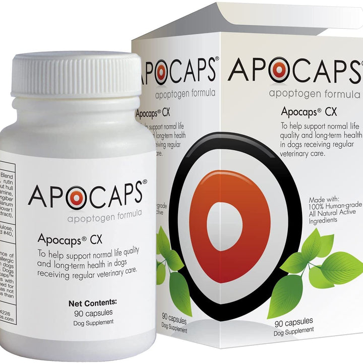 Apocaps CX Apoptogen Formula for Dogs , 90 Count (Pack of 1)