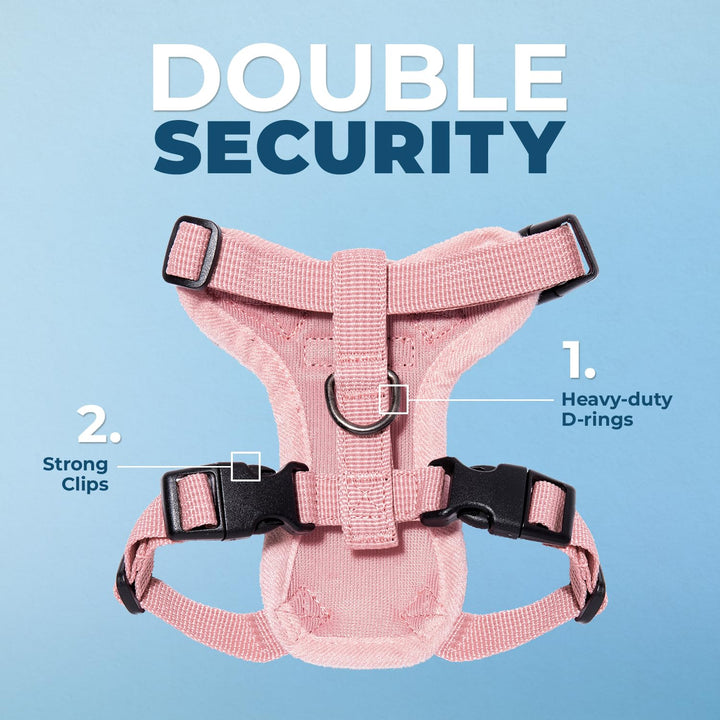 Voyager Step-in Lock Pet Harness - All Weather Mesh, Adjustable Step in Harness for Cats by Best Pet Supplies - Pink, XXXS Harness Leash Set (Pink) XXXS (Chest: 10.5 - 13" * Fit Cats)