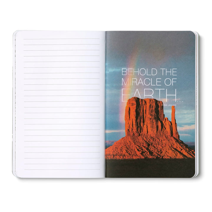 Compendium Softcover Journal - The world is grand, awfully big and astonishingly beautiful. – A Write Now Journal with 128 Lined Pages, 5″W x 8″H "The world is grand…"