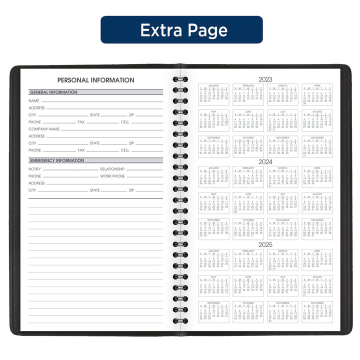 AT-A-GLANCE 2024 Weekly Appointment Book Planner, 5" x 8", Small, 12 Months, Black (700750524) 2024 Old Edition