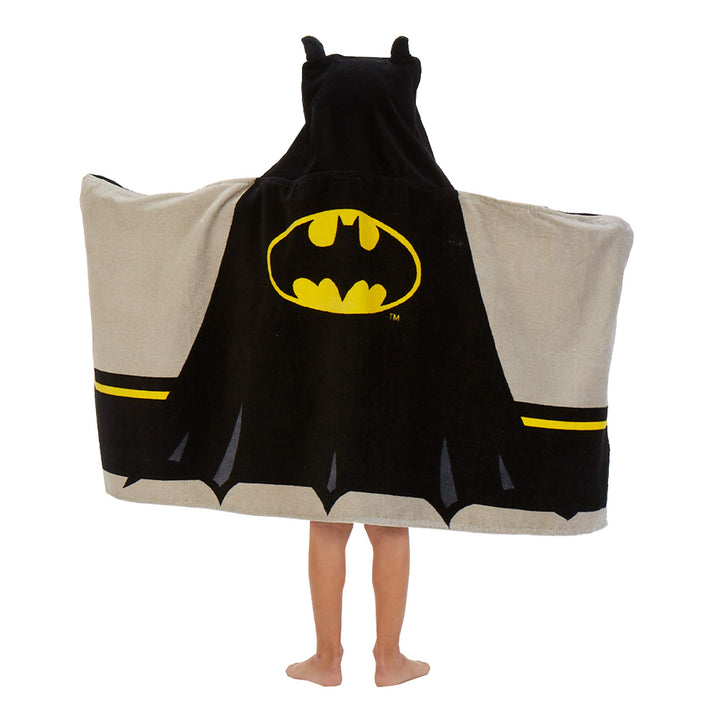 Batman Kids Bath/Pool/Beach Super Soft Cotton Terry Hooded Towel Wrap, 24" x 50", By Franco Batman 24 in x 50 in