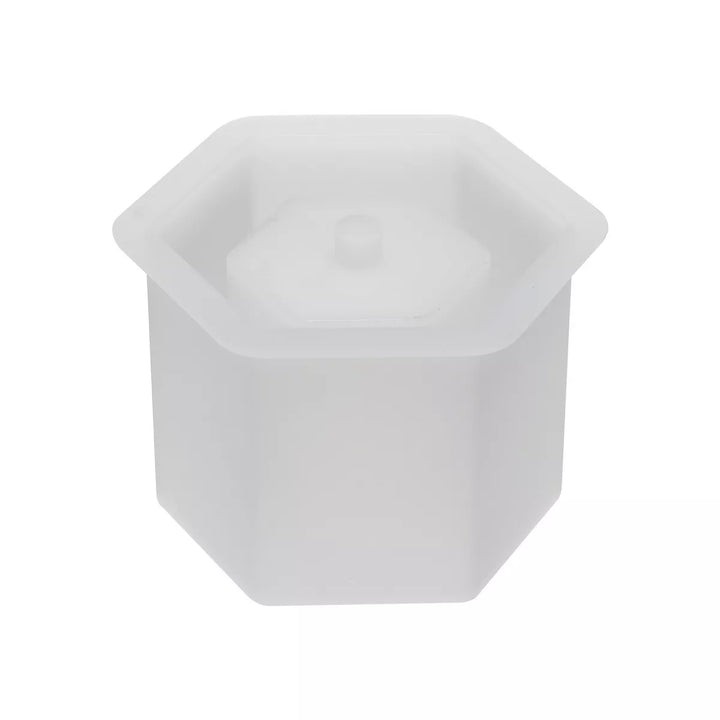 Unique Bargains DIY Hexagon Silicone Flower Pot 1 Pc