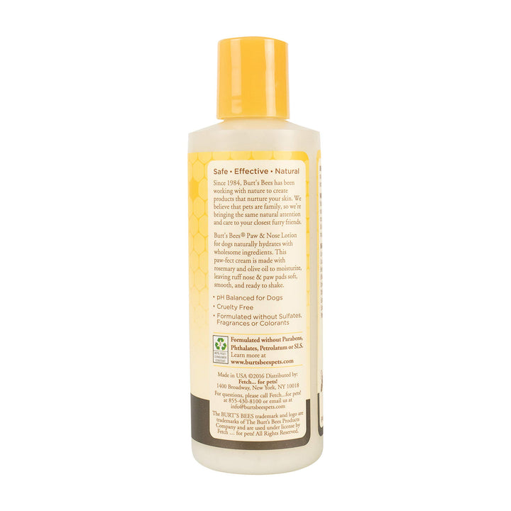 Burt's Bees for Pets Natural Paw & Nose Lotion with Rosemary & Olive Oil | Soothing Lotion for All Dogs | Cruelty Free, Sulfate & Paraben Free, pH Balanced for Dogs - Made in USA, 4oz- 2 Pack