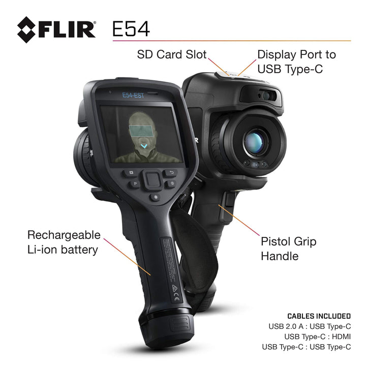 FLIR E54 Advanced Thermal Imaging Camera with 24° Lens, 320x240, -20°C to +650°C