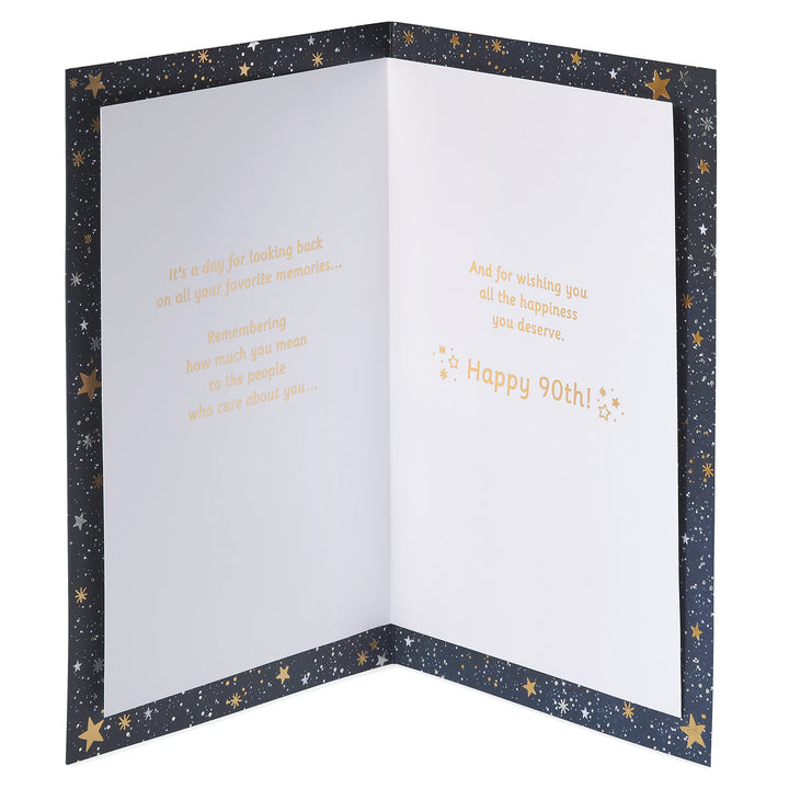 American Greetings 90th Birthday Card (Such A Wonderful Day) Cake w Candles