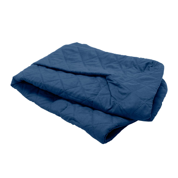 Furhaven Replacement Dog Bed Cover Quilted Sofa-Style, Machine Washable - Navy, Jumbo Plus (XX-Large) Cover Only 53.0"L x 40.0"W x 0.3"Th (Quilted) Navy