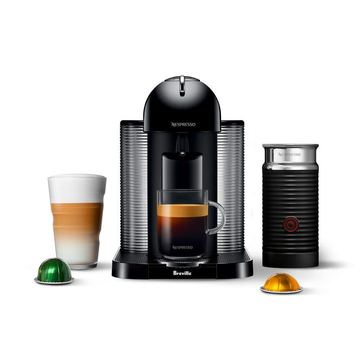 Nespresso Vertuo Coffee and Espresso Maker by Breville Machine + Capsule Set Matte Black