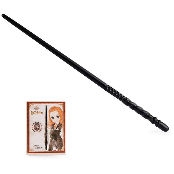 Wizarding World Harry Potter, 12-inch Spellbinding Ginny Weasley Magic Wand with Collectible Spell Card, Easter Basket Stuffers for Ages 6 and up