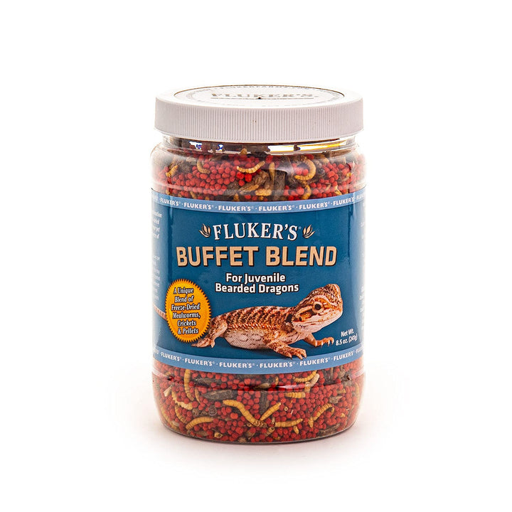 Fluker's Buffet Blend Juvenile Bearded Dragon Diet - Veggie Variety, 9oz 8.5 Ounce (Pack of 1)