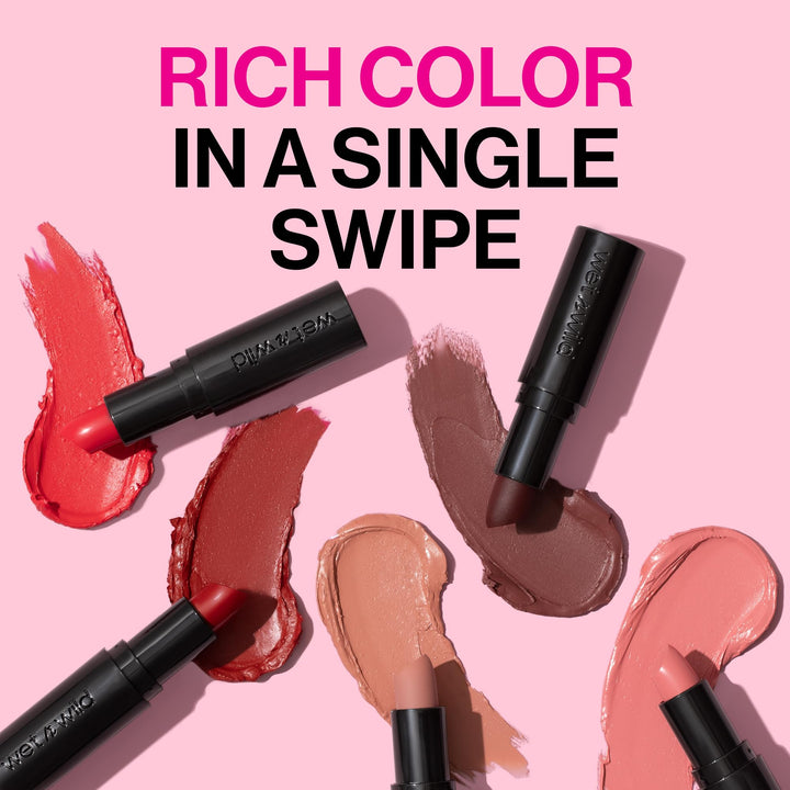 wet n wild Mega Last Matte Lip Color, Semi Matte Hyaluronic Acid Infused, Long Lasting Full Coverage for a Nourishing Pout, Cruelty-Free & Vegan - Wine Room