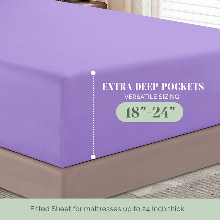 Elegant Comfort 1500 Premium Hotel Quality 18-24 Inches Deep - Extra Deep Pocket Single Fitted Sheet for High Mattress, Luxury and Softest, Smart Pocket - Wrinkle Free, California King, Marine Teal Cal King - EXTRA DEEP Pocket