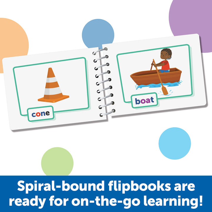 Learning Resources Skill Builders! First Grade Flipbook Library - 3 Pieces, Ages 6+, First Grade Learning Activities, Math and Spelling Activities for Kids, Montessori Activities, Back to School